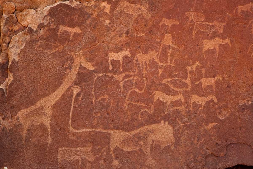 Petroglyphs, Twyfelfontein, Damaraland, Namibia art print by Bill Young for $57.95 CAD